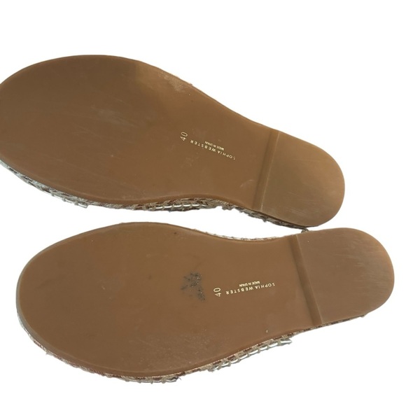 Sophia Webster Shoes Ines Espadrille Slide metallic straps 40 - Picture 5 of 6